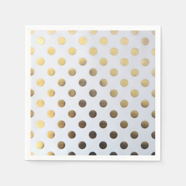 Servilleta De Papel Puntos de Polka (Anverso)