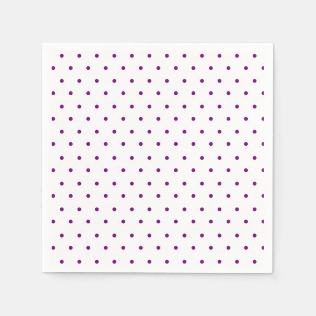 Servilleta De Papel Puntos de Polka (Anverso)