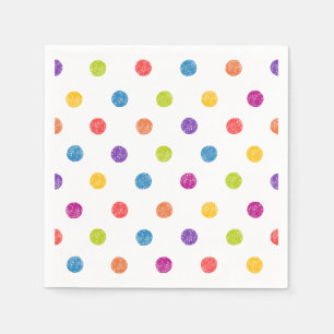 SERVILLETA DE PAPEL PUNTOS DE POLKA, COLOR MULTI