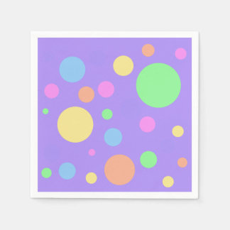 Servilleta De Papel Puntos de Polka Pastel
