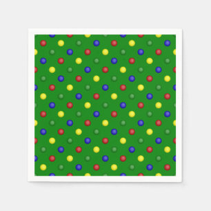Servilleta De Papel Puntos de polka primarios-servilletas de papel ver