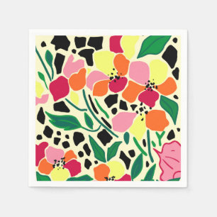 Servilleta De Papel Puntos del jardín tropical