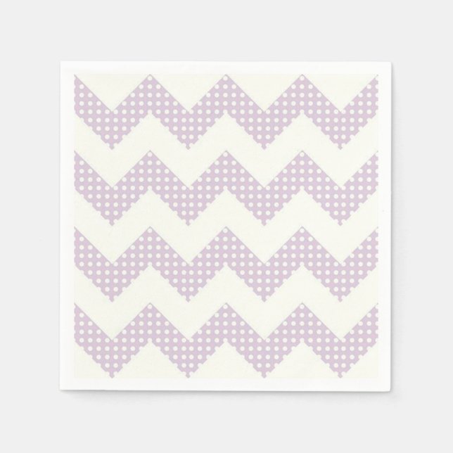 Servilleta De Papel Puntos Napkin/Chevron y Polka (Anverso)