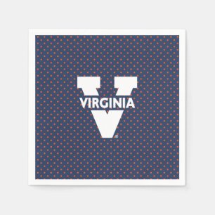 Servilleta De Papel Puntos polacos de Virginia Cavaliers