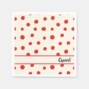 Servilleta De Papel Puntos rojos de verano