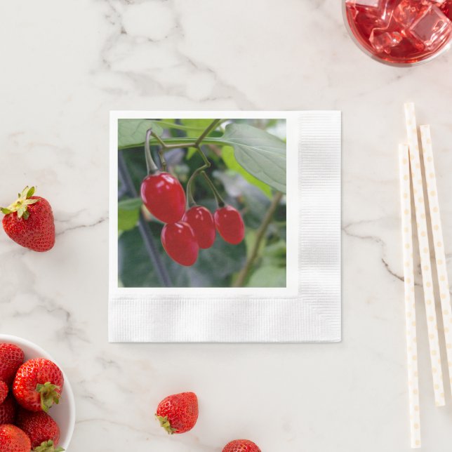 Servilleta De Papel Puntos rojos otoñales (In situ)