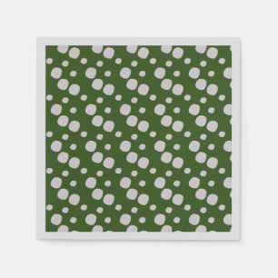 Servilleta De Papel Puntos rojos verdes y flojos