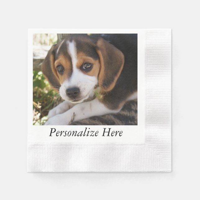 Servilleta De Papel Puppy Beagles (Anverso)