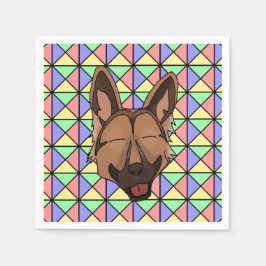 Servilleta De Papel Puppy Fiesta Napkins - Pastor Alemán