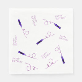 Servilleta De Papel Purple Crayon