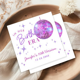 Servilleta De Papel Purple En La Música De Mi Era De Cumpleaños