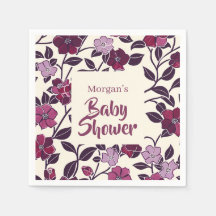 Purple Floral Baby Shower