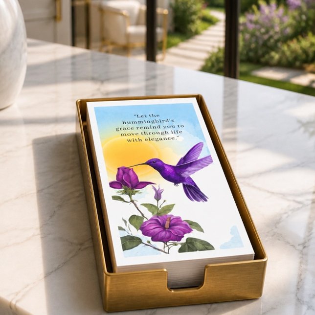 Servilleta de papel Purple Hummingbird (Subido por el creador)