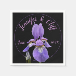 Servilleta De Papel Purple Iris Elegant