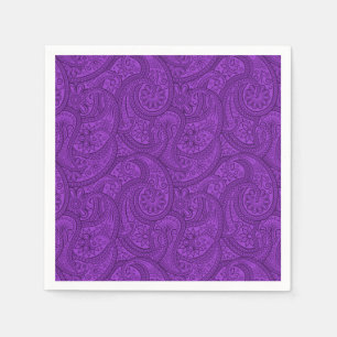 Servilleta De Papel Purple Paisley