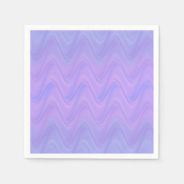 Servilleta De Papel Purple Pink Wavy Lines Pattern