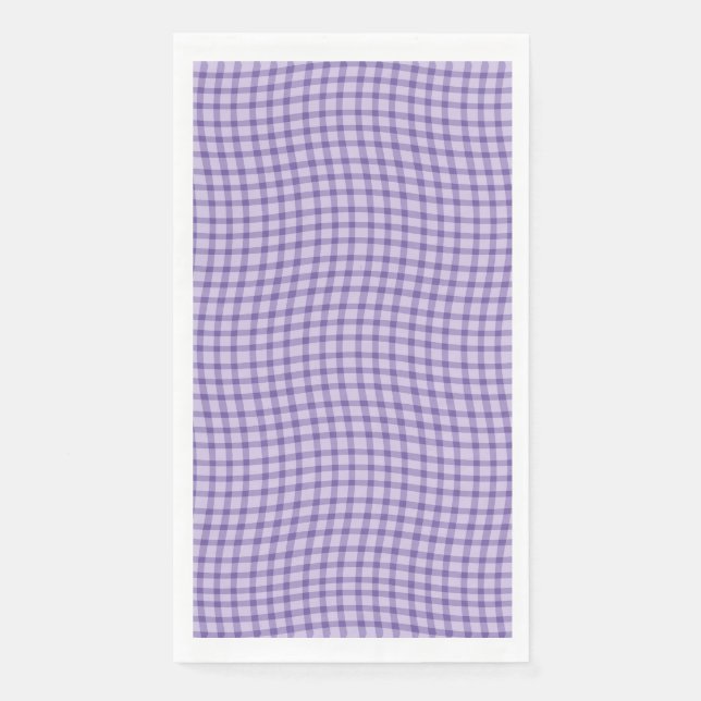Servilleta De Papel Purple Plaid Checker Seamless Pattern (Anverso)