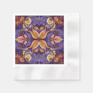Servilleta De Papel Púrpura de Batik