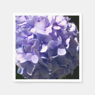 Servilleta De Papel Púrpura Hydrangeas flores púrpuras