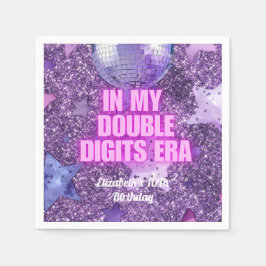Servilleta De Papel Púrpura moda en mi cumpleaños de dos dígitos