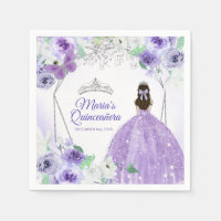 Púrpura Plata Vestidos de la Corona de Quinceañera