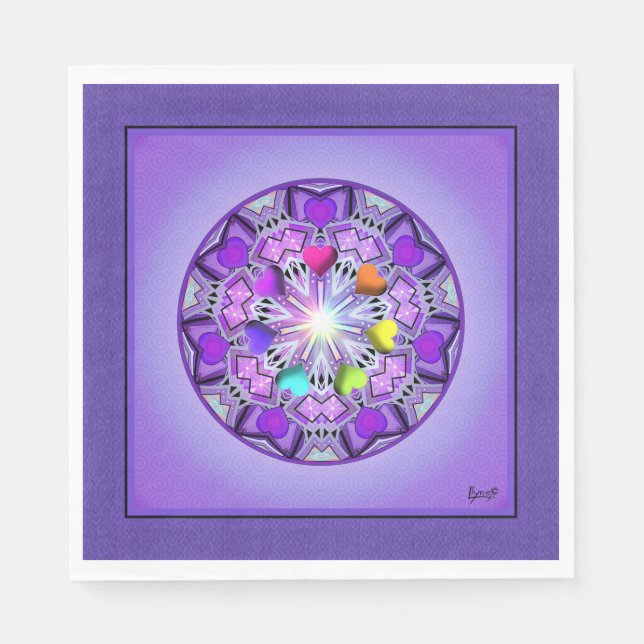 Servilleta De Papel Púrpura W2 (Anverso)