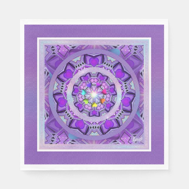 Servilleta De Papel Púrpura W2 (Anverso)