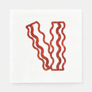 Servilleta De Papel Purpurina Bacon Napkins