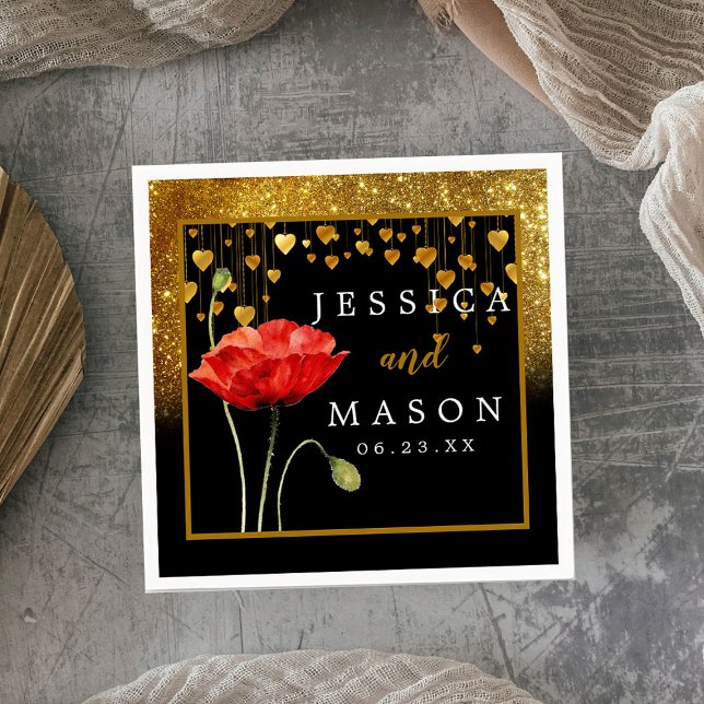 Servilleta De Papel Purpurina Classy Boda Cocktail Napkins (Subido por el creador)