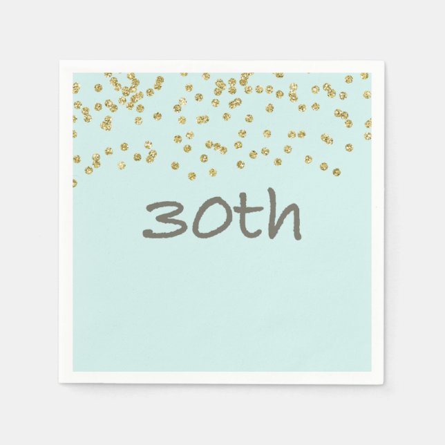 Servilleta De Papel Purpurina Confetti 30 (Anverso)