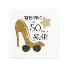 Purpurina de oro de la estrella de la fiesta de cu