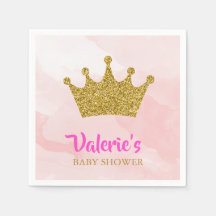 Purpurina de oro Princesa Baby Shower
