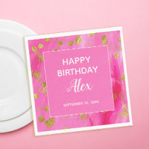 Purpurina de oro rosado caliente Fiesta de cumplea