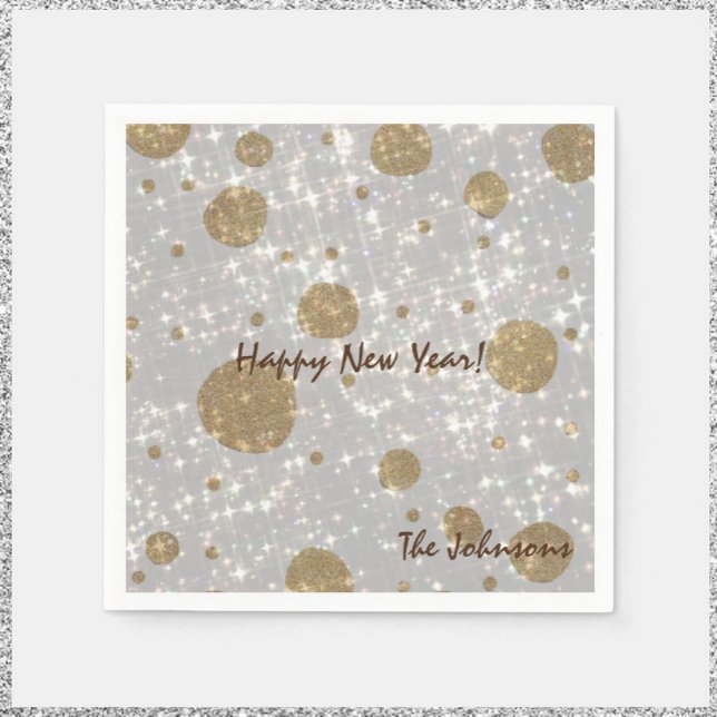 Servilleta De Papel Purpurina festivo Feliz Año Nuevo (https://www.zazzle.com/collections/happy_new_year-119238386501833222?rf=238091145531749709)