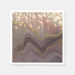 Servilleta De Papel Purpurina gotea elegante fiesta