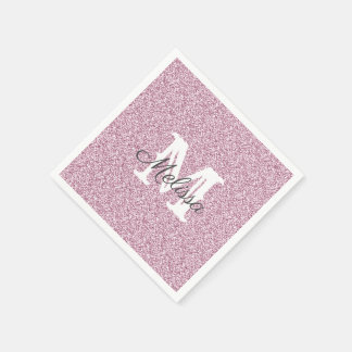 Servilleta De Papel Purpurina morado y solapa de espuma