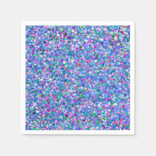 Servilleta De Papel Purpurina Multicolor Mosaico Moderno Grit