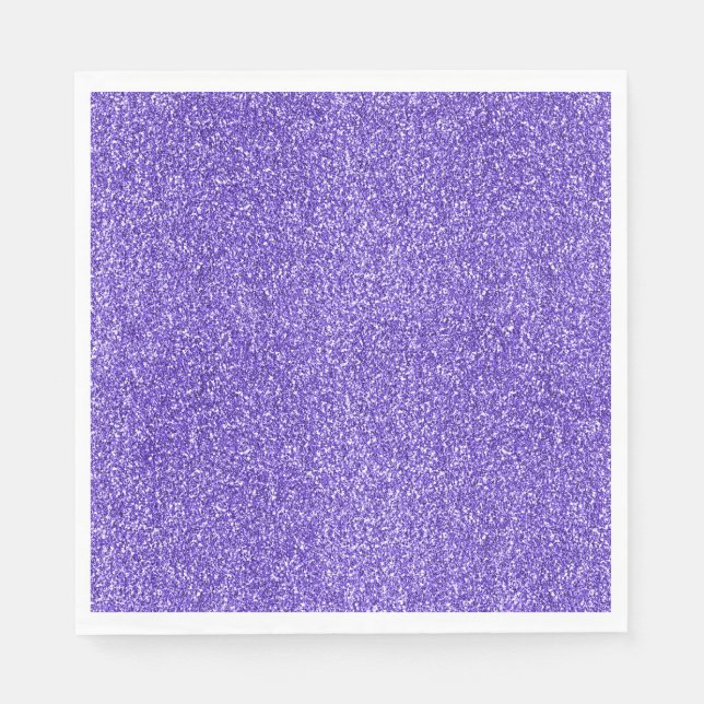 Servilleta De Papel Purpurina Purple Sparkle (Anverso)