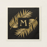 Purpurina Tropical de Oro de palmeras frontales en