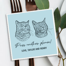 Servilleta De Papel Purr otro Mascota Boda personalizado