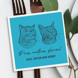 Servilleta De Papel Purr otro Mascota Boda personalizado