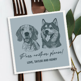 Servilleta De Papel Purr otro Mascota Boda personalizado