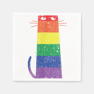 Servilleta De Papel Purride Shirt LGBT Funny Gay Primo Gato Diciendo G