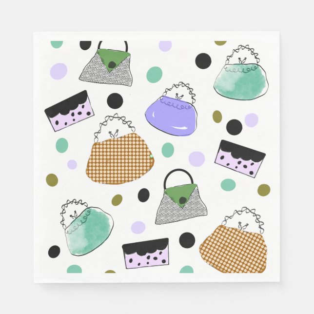 Servilleta De Papel PURSOS DE MOM 👛 Napkins (Anverso)