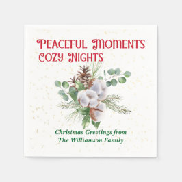 Servilleta De Papel Pussy Willow Catkin Bouquet Christmas