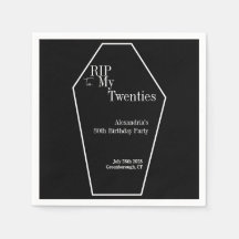 QEPD Fiesta gótica de cumpleaños número 30 negro y