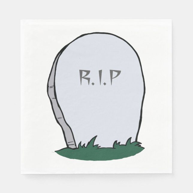 Servilleta De Papel QEPD Gravestone (Anverso)