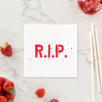 QEPD tipografía de miedo de sangre roja divertida