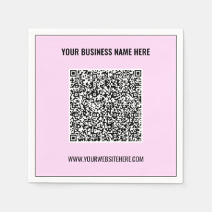 Servilleta De Papel QR Código Analizar información Personalizado Mensa