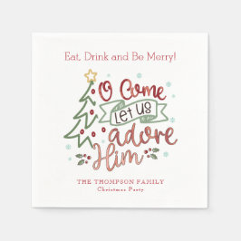 Servilleta De Papel Que Adoremos A Sus Navidades